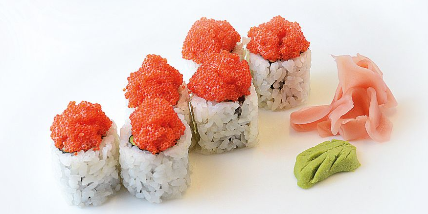 California rolls Tobiko