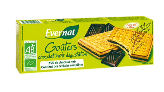 Gouter choco noir 225g Evernat