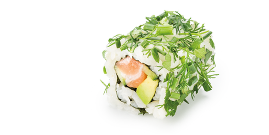 Green roll Salmon