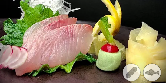 Hamachi Sashimi 12pces