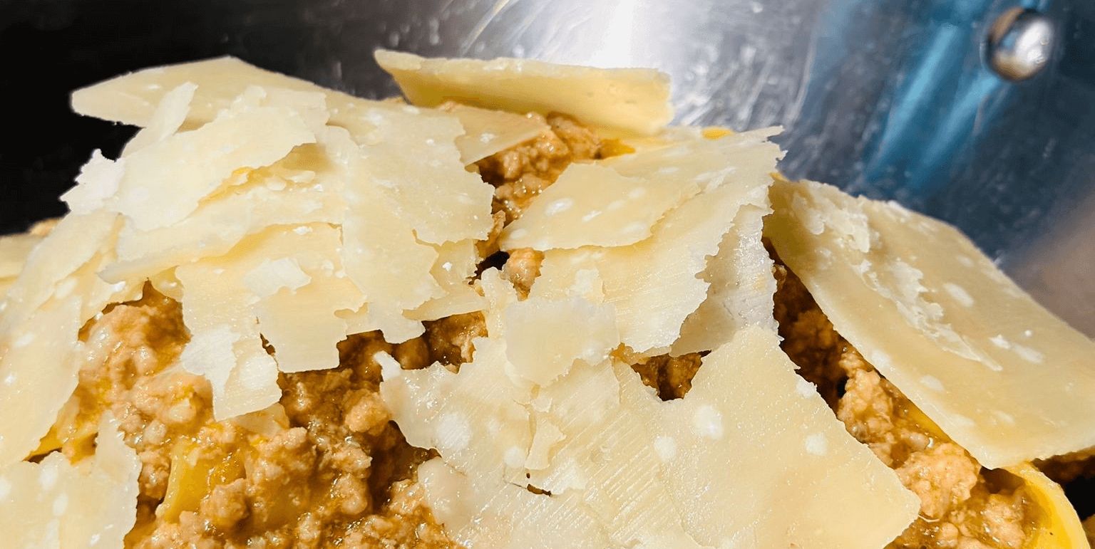 Pappardelle with Veal Ragout & Parmesan