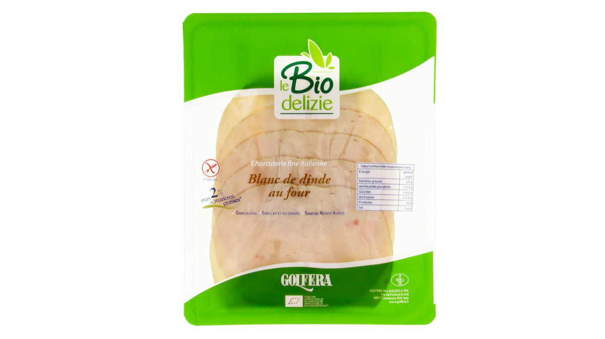 Poitrine de dinde 80g Biodelize